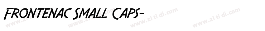 Frontenac Small Caps字体转换